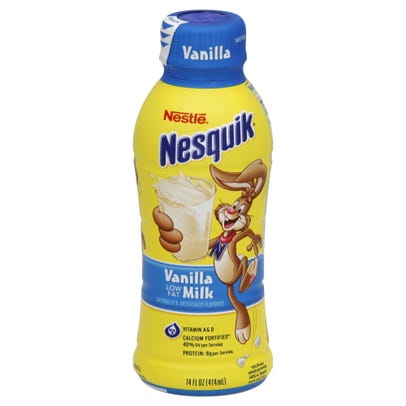 NESQUICK LECHE SABORIZADA VAINILLA 14OZ