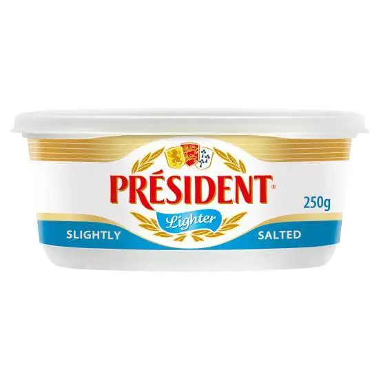PRESIDENT LIGHT BUTTER SALTED 8 OZ