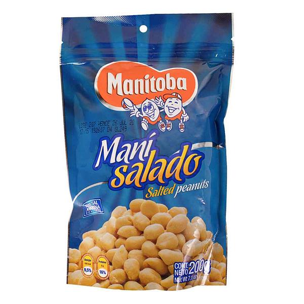 MANITOBA MANI SALADO DOY PACK CAJA 200 G