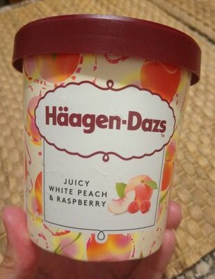 [041041] HAAGEN DAZS WHITE PEACH  RASPBERRY  460