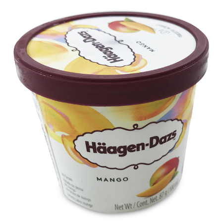 [041011] HAAGEN DAZS HELADO MANGO CUP 100 ML
